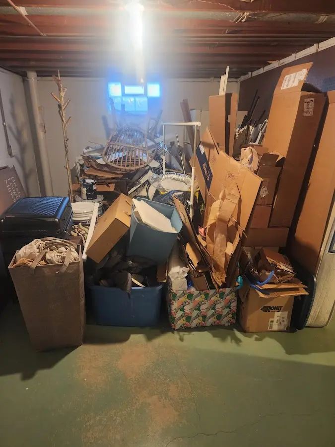 Roll-off dumpster container at job site for Construction Dumpster Rental in Westampton